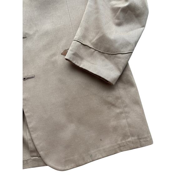 Vintage Western Cotton Blazer Tan Heavyweight Jacket Heritage Style - Picture 5 of 6